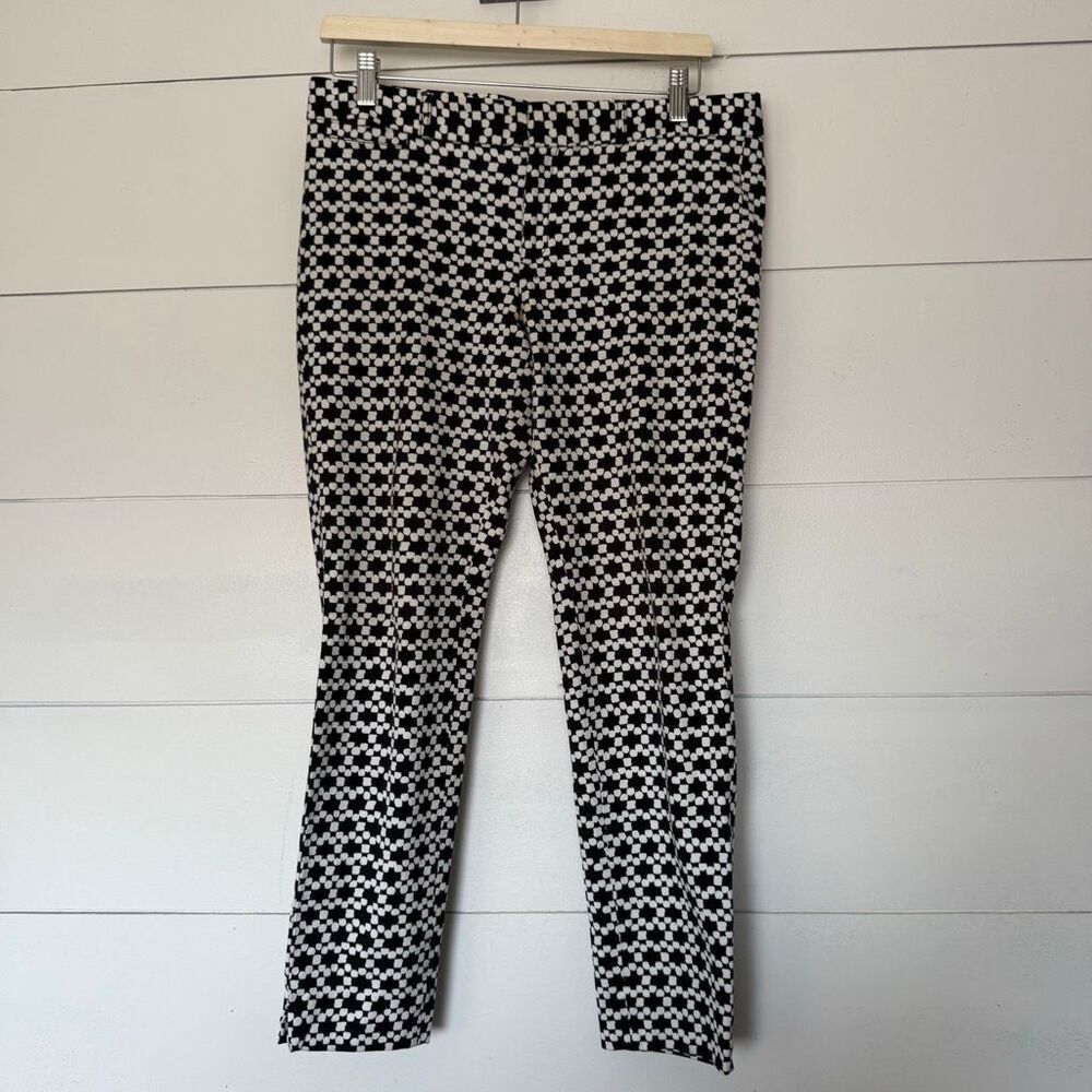 Banana Republic Women’s 6 Sloan Brown White Pants Ankle